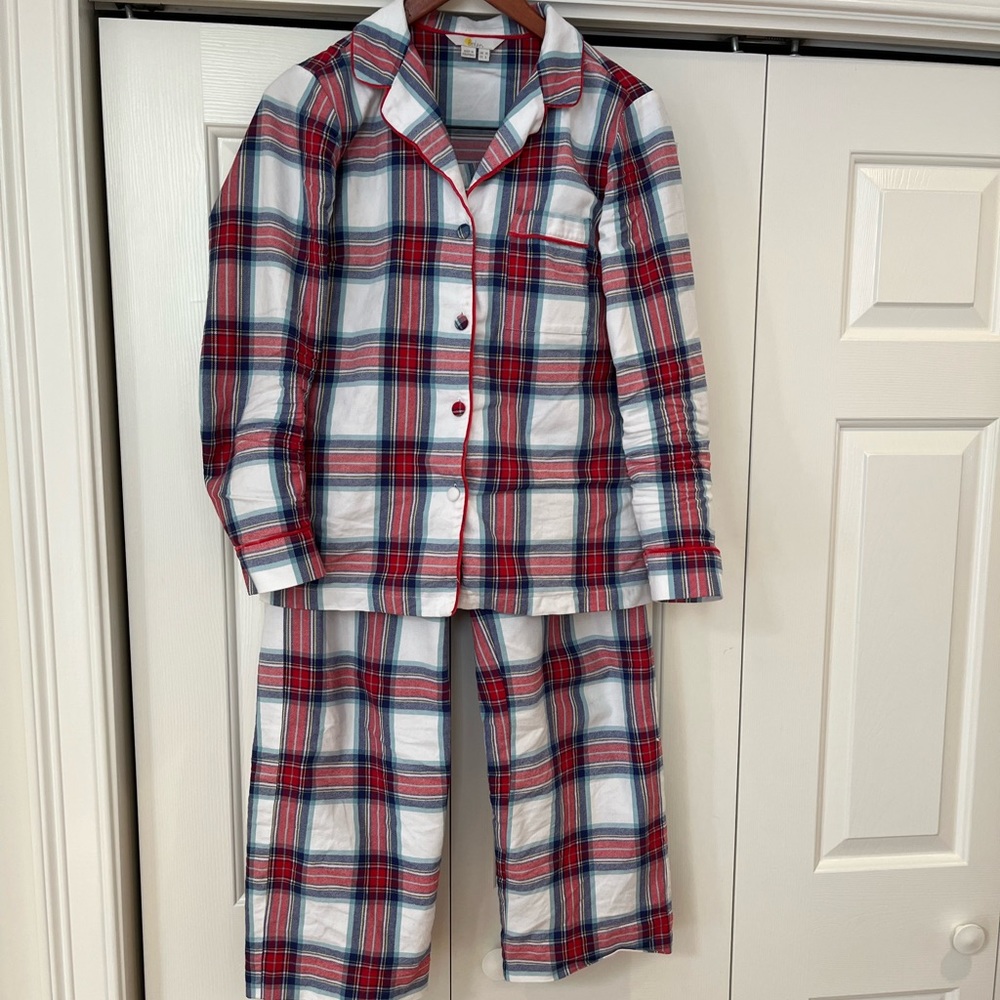 Boden Womens Plaid Flannel Pajamas